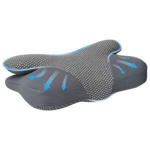 vidaXL Coussin cervical Gris Mousse &agrave; m&eacute;moire de forme 58 x 36 x 13 cm