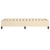 vidaXL Cadre de lit sans matelas cr&egrave;me 100x200 cm tissu