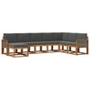 vidaXL Ensemble de canap&eacute;s d'ext&eacute;rieur 8 pcs Naturel et Anthracite