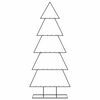 vidaXL Arbre de No&euml;l en m&eacute;tal pour d&eacute;coration noir 150 cm