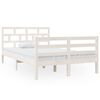 vidaXL Cadre de lit sans matelas blanc bois massif 120x200 cm