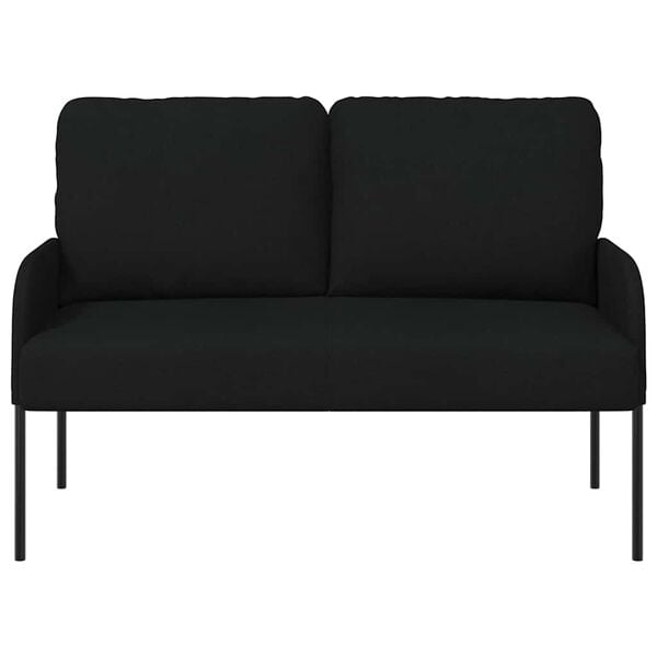 vidaXL Canap&eacute;s avec coussin 110cm Noir Contreplaqu&eacute;
