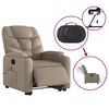 vidaXL Fauteuil inclinable de massage &eacute;lectrique cappuccino similicuir