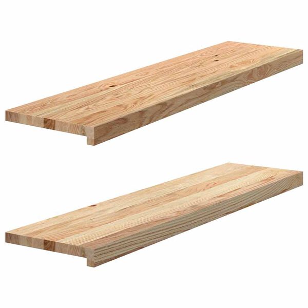 vidaXL Appuis de fen&ecirc;tre 2 pcs non trait&eacute; 100x30x2cm bois ch&ecirc;ne massif