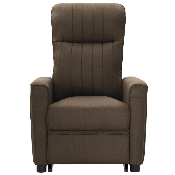vidaXL Fauteuil de massage Marron Tissu