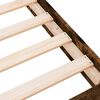 vidaXL Cadre de lit sans matelas ch&ecirc;ne fum&eacute; 90x200cm bois d'ing&eacute;nierie