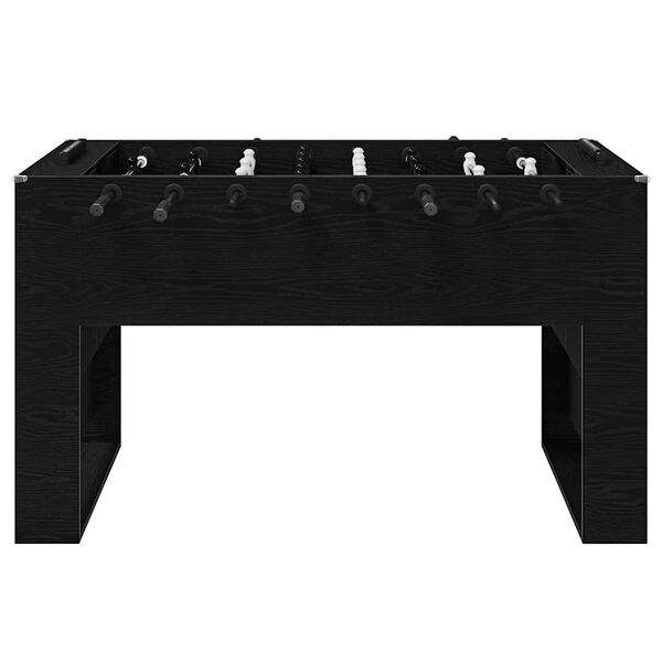vidaXL Table de Foosball Ch&ecirc;ne Noir 146,5 x 74 x 85 cm