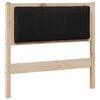 vidaXL Tête de lit capitonnée avec tête de lit Marron 90 cm Pin massif