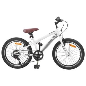 vidaXL V&eacute;lo de Montagne 20 Pouces 6-Vitesse pour 5-8 ans Blanc