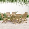 vidaXL Ensemble &agrave; manger de jardin 7 pcs Bois d'acacia solide