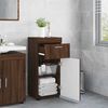 vidaXL Ensemble d'armoire de salle de bain TULUM Ch&ecirc;ne brun