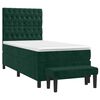 vidaXL Sommier &agrave; lattes de lit avec matelas Vert fonc&eacute; 90x190 cm