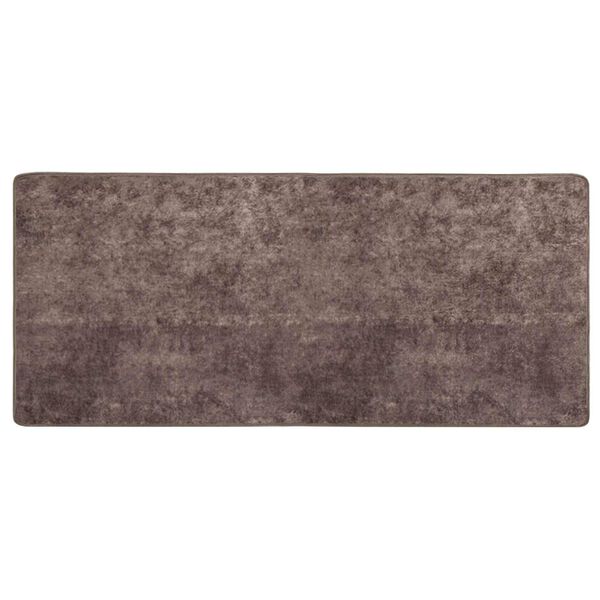 vidaXL Coureur de Tapis MARSA Gris 200 x 80 cm Polyester et PVC