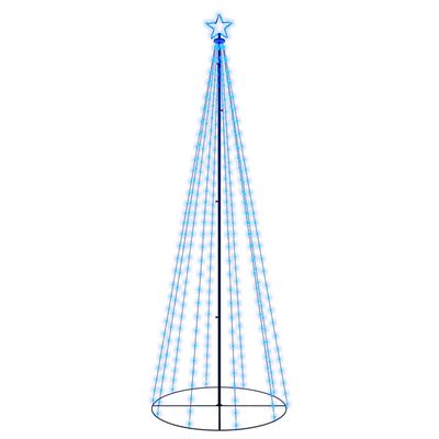 vidaXL Arbre de Noël cône 310 LED Bleues 100x300 cm