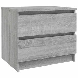 vidaXL Table de chevet Sonoma gris 50x39x43,5 cm Bois d'ing&eacute;nierie