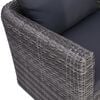 vidaXL Salon de jardin 8 pcs avec coussins r&eacute;sine tress&eacute;e gris