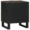 vidaXL Cabinet de chevet avec tiroir 2 pcs Noyer 40 x 33 x 46 cm