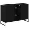 vidaXL Cabinet de salle de bain avec porte Ch&ecirc;ne noir 90 x 30 x 60 cm