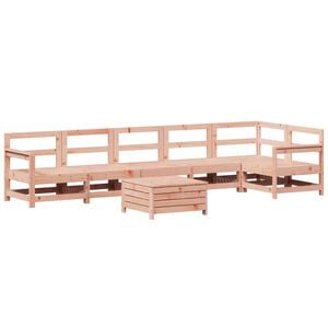 vidaXL Salon de jardin 7 pcs bois massif sapin de douglas
