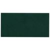 vidaXL T&ecirc;te de lit murale 12 pcs Vert fonc&eacute; Velours