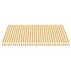 vidaXL Tissu de remplacement pour auvent Jaune et blanc 4,5x3,5 m
