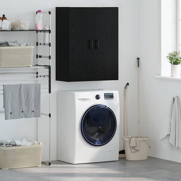 vidaXL Meuble mural Chêne noir 69,5 x 34 x 90 cm Bois d'ingénierie