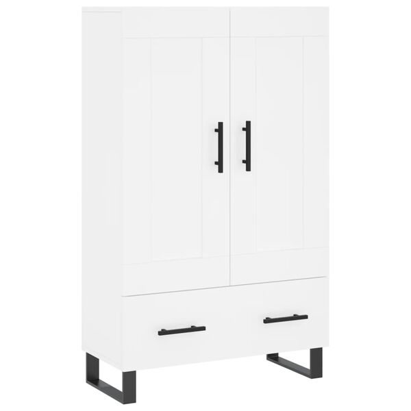 vidaXL Buffet haut blanc 69,5x31x115 cm bois d'ing&eacute;nierie