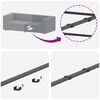 vidaXL Module d'angle de canapé modulaire coussins gris foncé 100 cm