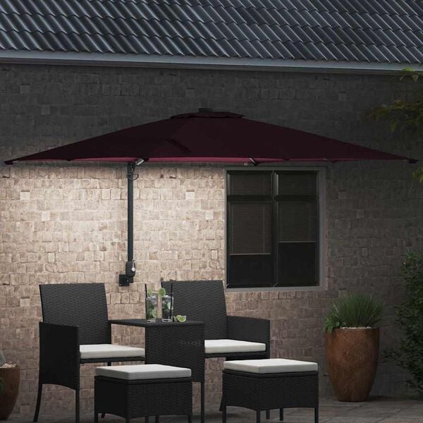 vidaXL Parasol de jardin Bordeaux 248,5 x 247,5 x 160 cm