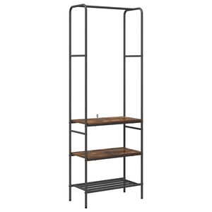 vidaXL Porte-v&ecirc;tements Ch&ecirc;ne fum&eacute; 60 x 30 x 171 cm Bois d'ing&eacute;nierie