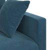 vidaXL Canap&eacute; 2 pcs Bleu 158 x 78 x 80 cm Velours
