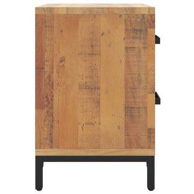 vidaXL Table de chevet Marron 36x30x45 cm Bois de pin massif