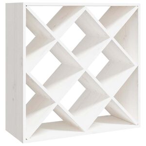 vidaXL Armoire &agrave; vin Blanc 62x25x62 cm Bois de pin massif