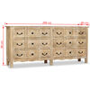 vidaXL Buffet Bois de manguier solide 200x40x90 cm