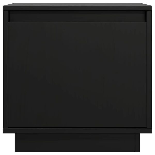 vidaXL Tables de chevet 2 pcs Noir 40x30x40 cm Bois de pin solide