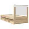 vidaXL Cadre de lit Ch&ecirc;ne Sonoma 90 x 190 cm Bois de pin massif