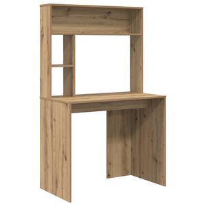 vidaXL Bureau Ch&ecirc;ne artisanal 91 x 50 x 149 cm Bois d'ing&eacute;nierie