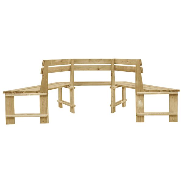 vidaXL Banc de jardin 240 cm Bois de pin imprégné