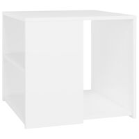 vidaXL Table d'appoint Blanc 50x50x45 cm Aggloméré