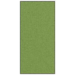 vidaXL Tapis d'entr&eacute;e Autre Vert et Noir 120 x 250 cm Polyamide et PVC