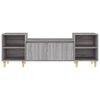 vidaXL Meuble TV Sonoma gris 160x35x55 cm Bois d'ingénierie