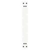 vidaXL Pieds de table basse en U, 2 pièces, blanc, 50 x (30-31) cm, acier