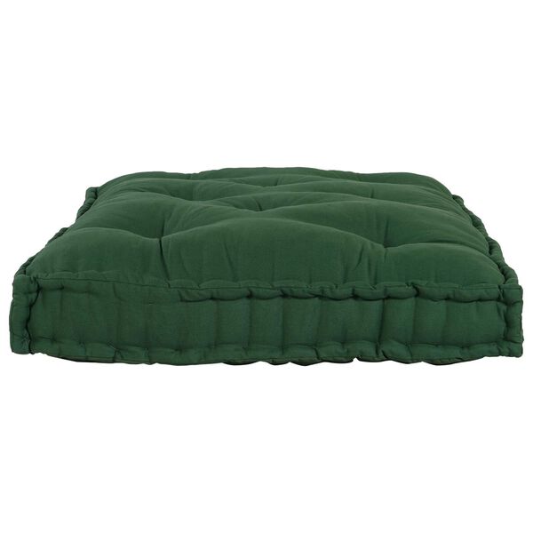 vidaXL Coussin de canapé sur palette Vert tissu