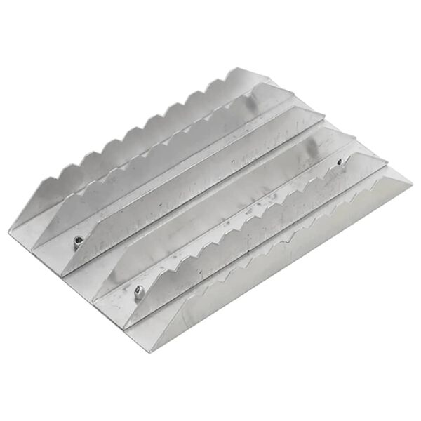 vidaXL &Eacute;trilles 3 pcs argent&eacute; aluminium