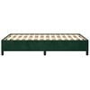 vidaXL Cadre de lit sans matelas vert fonc&eacute; 120x200 cm velours
