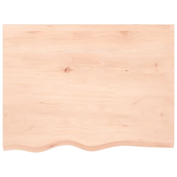 vidaXL Comptoir de salle de bain 80x60x2 cm bois massif non trait&eacute;