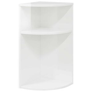 vidaXL Table d'appoint Blanc brillant 29,6 x 29,6 x 60 cm