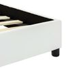 vidaXL Cadre de lit Blanc Similicuir 180 x 200 cm