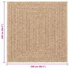 vidaXL Tapis ZIZUR 240x240 cm aspect de jute int&eacute;rieur et ext&eacute;rieur