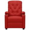 vidaXL Fauteuil inclinable Rouge bordeaux Similicuir